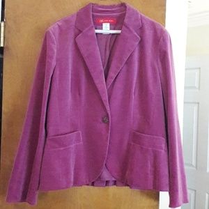 Anne Klein Velvet Blazer